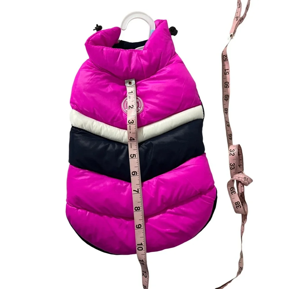 Fabdog Pet Apparel Dog Puffer Jacket Coat Pink Size SMALL New